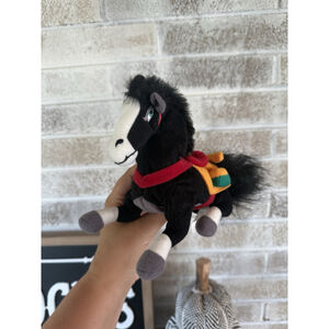 Vintage Disney Store Mulan Khan Horse Bean Bag Plush 6" Stuffed Animal Pony
